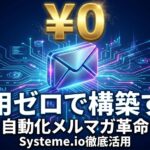 費用ゼロで始めよう！Systeme.ioで作る、あなただけのメルマガ配信システム【徹底ガイド】