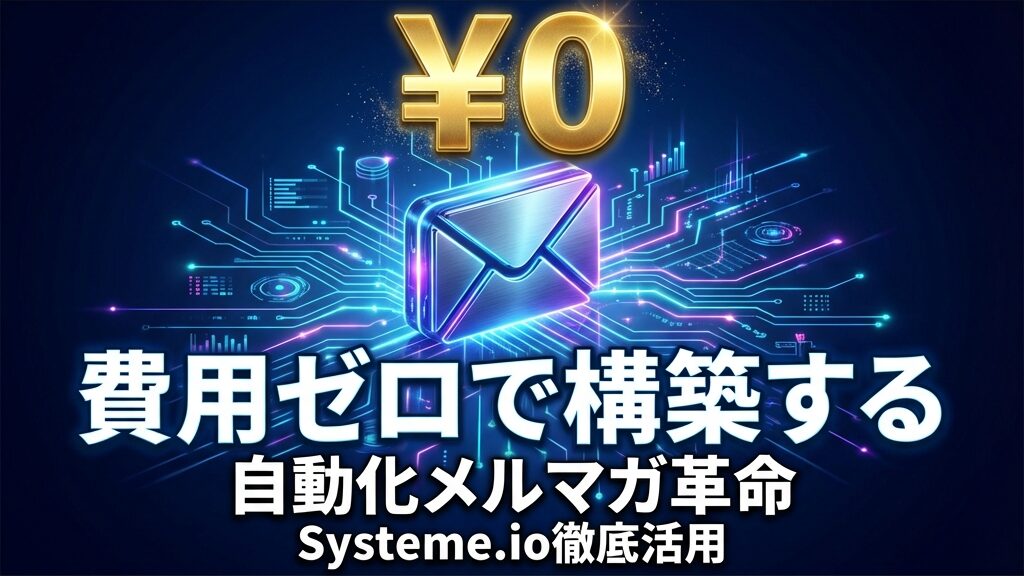 費用ゼロで始めよう！Systeme.ioで作る、あなただけのメルマガ配信システム【徹底ガイド】